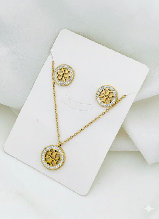 Necklace and Stud Earring Set