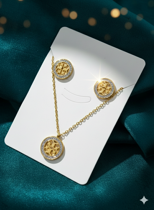 Necklace and Stud Earring Set